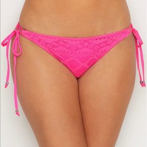 NWT | Freya | XL Sundance Rio Tie Bikini Bottoms Hot Pink